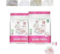 Lessive en poudre active haute pureté, lessive naturelle, détachage puissant pour tous les textiles (2PCS)