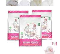 Lessive en poudre active haute pureté, lessive naturelle, détachage puissant pour tous les textiles (3PCS)
