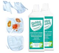 Lessive Liquide 500ml Solution de Nettoyage à L'eau de Javel Oxygénée Ultra Détachantes Formule Concentrée Idéale pour Pré-Traitement des Taches Tenaces et Efficaces Aussi à Froid (2, 2PCS)