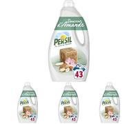 Lessive Liquide Douceur d'Amande Parfum aux extraits naturels de Vanille Encore Plus Efficace Même à Froid Testée 43 Lavages(4pc)