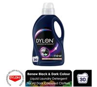 Dylon Black & Dark Detergent (30 lavages), détergent à lessive liquide pour tous les vêtements noirs et foncés, renouvelant à chaque lavage avec des résultats optimaux en 10 lavages