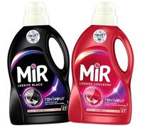Mir - Lot de 2 lessives liquides - Noir - Couleur