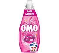Lessive Liquide Mon Cycle Court Parfumé Mélodie Florale,Lessive Cycles Courts Efficace dès 15 minutes,Parfum Rose et Muguet,Formule