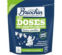 Lessive liquide - Sans parfum - Peaux sensibles - Sachet de 22 doses - Briochin