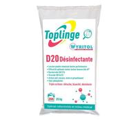 Lessive poudre Toplinge Wyritol D20 désinfectante - 200 lavages - Sac de 20 kg