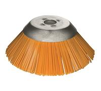 Lessmann 42600101 Brosse conique pour débroussailleuse Ø 230 mm (élimine les mauvaises herbes des grilles de pelouse/bordures, etc., matériau polyester, pas de rayures, prise 25,4 mm)