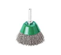 LESSMANN Brosse boisseau D 50 mm tige 6 mm épaiss. de fil 0,3 mm VA 10500 min-¹