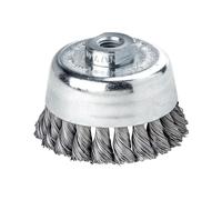 LESSMANN Brosse boisseau D. 65mm M14 paisseur de fil 0,5mm acier 12500min-