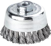 LESSMANN Brosse boisseau en fil d'acier torsadé 90x0,5mm, Granulométrie:nv, Exécution:torsadée, Epaisseur fil:0,3 mm, Ø brosse:65 mm, Longueur garniture:20 mm