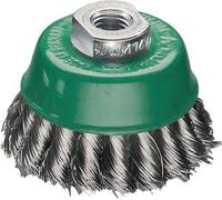 LESSMANN Brosse boisseau inox torsadée 65x0,5mm, Epaisseur du fil:0,35 mm, Ø de la brosse:65 mm