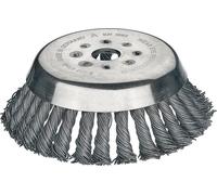 LESSMANN Brosse conique D. 155 mm épaisseur de fil 0,5 mm acier 12 mm perçage...