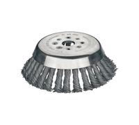 LESSMANN Brosse conique D. 180 mm épaiss. de fil 0,5 mm acier 14 mm perçage 2...