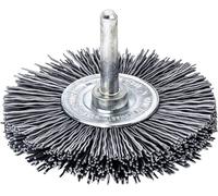 Lessmann Brosse ronde D.70mm tige 6mm, poils abrasifs SiC K120 12mm 15000min 417842 1 pc(s)