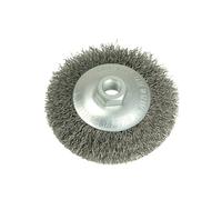 Lessmann Conique Biseau Brosse 100mm X M14 Alésage, 0.35 Acier Fil LES422177