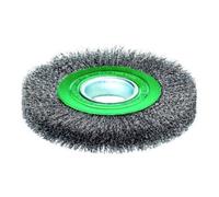 Lessmann Lessmann Brosse circulaire (verte) fil INOX 0,30 mm,⌀ brossexlargeur brosse: 178X23 mm Quantité:1