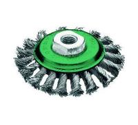 Lessmann Lessmann Brosse conique torsadée fil INOX 0,50 mm,⌀ brosse x filetage: 115XM14 mm Quantité:1