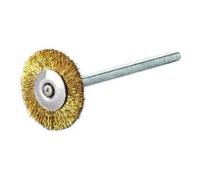 Lessmann Lessmann Mini-brosse circulaire Fil laiton 0,10 mm,⌀ brosse x largeur de brosse: 19X2 mm Quantité:1