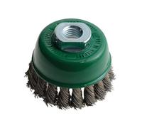 Lessmann Nœud Tasse Brosse 65mm M14x2.0, 0.50 Fils en Acier Inoxydable LES482817