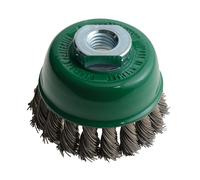 Lessmann Nœud Tasse Brosse 65mm M14x2.0, 0.50 Fils en Acier Inoxydable LES482817
