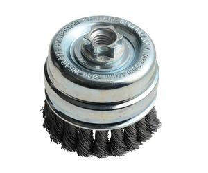 Lessmann Nœud Tasse Brosse 80mm M14x2, 0.50 Câble en Acier LES484217