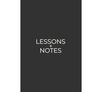 Lessons + Notes: Simple Daily Tracker For School, College and Self-Study | Dark Gray