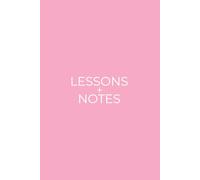Lessons + Notes: Simple Daily Tracker For School, College and Self-Study | Light Pink