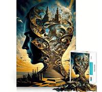 L'essor de l'IA Puzzles pour Adultes 1000 pièces Stimulation de la mémoire Moment de détente Assemblage de Motifs Liste de souhaits du Père Noël 38x52cm