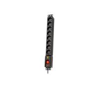 LESTAR LXARM 810 - Unité de distribution secteur (rack-montable) - CA 230 V - connecteurs de sortie : 8 - 19" - 5 m cordon - noir