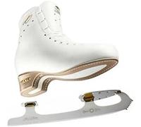 L'Estel Skates Edea Concerto Patins à glace avec lames Wilson Gold Seal ou MK Phantom (blanc, 255/38)