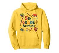 L'esthétique de 5e année dans la Nostalgie de Mon école de cinquième année Sweat à Capuche, Unisexe pour Adultes, Citron, S