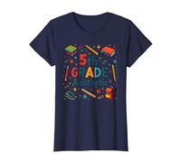 L'esthétique de 5e année dans la Nostalgie de Mon école de cinquième année T-Shirt, Femme, Bleu Marine, XXL