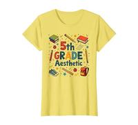 L'esthétique de 5e année dans la Nostalgie de Mon école de cinquième année T-Shirt, Femme, Citron, M