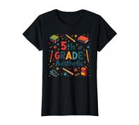 L'esthétique de 5e année dans la Nostalgie de Mon école de cinquième année T-Shirt, Femme, Noir, S