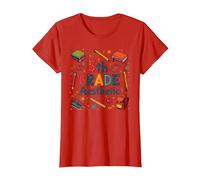 L'esthétique de 5e année dans la Nostalgie de Mon école de cinquième année T-Shirt, Femme, Rouge, S