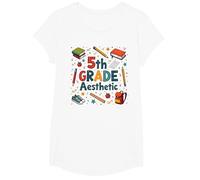 L'esthétique de 5e année dans la Nostalgie de Mon école de cinquième année T-Shirt, Fille, Blanc, S