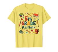 L'esthétique de 5e année dans la Nostalgie de Mon école de cinquième année T-Shirt, Homme, Citron, S