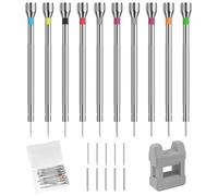 Lestiven Kit Tournevis de Précision 0,6-2,0 mm, Outils de Reparation Montre, Tournevis Horlogerie Lunettes avec Démagnétiseur, pour Clé Arrière Ordinateur Téléphone Jouet Bijoux Réparation D'horloger
