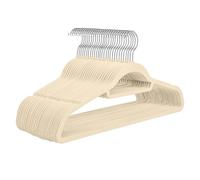 lesulety Cintre en Velours Blanc Cintre de Garde-Robe Cintre 30 pièces Cintre en Velours Gris Cintres en Velours Cintre en Velours Cintre en Velours Flocage Cintre antidérapant,Beige,42cm