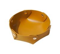 lesulety Plateaux à Bijoux Plateau Decoratif Plateau Rond Decoration Maison Petit Plateau Vide Poche Vide Poche Design Coupelle Decorative Vide Poche Homme,Jaune