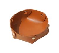 lesulety Plateaux à Bijoux Plateau Decoratif Plateau Rond Decoration Maison Petit Plateau Vide Poche Vide Poche Design Coupelle Decorative Vide Poche Homme,Orange