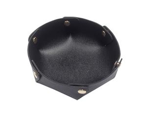lesulety Plateaux à Bijoux Plateau Decoratif Plateau Rond Decoration Maison Petit Plateau Vide Poche Vide Poche Design Coupelle Decorative Vide Poche Homme,Noir