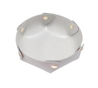 lesulety Vide Poche Entree Plateau Decoratif Petit Plateau Plateau Bijoux Plateau Rond Objet Decoration Design Gadget Bureau Vide Poche Cuir Decoration Maison,Blanc