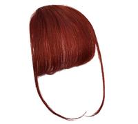 Lesunbak Frange à Clip Cheveux Humains,Frange à Clip Vrais Cheveux - Clip sur Air Bangs French Bangs,Extension de cheveux à frange soignée, frange française à clipser, fausse frange, postiches à