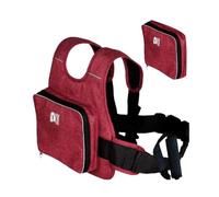 Lesunbak Harnais de moto pour - Harnais de sécurité en tissu Oxford avec sac - Ceintures de sécurité réfléchissantes pour, harnais de voyage pliable pour âgés de 1 à 12 ans,