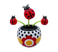 Lesunbak Jouet De Danse Solaire À Fleurs | Jouet De Danse Oscillant Drôle, Jouet De Voiture À Énergie Solaire, Accessoires De Voiture Fleur Et Coccinelle, pour Décoration De Voiture De Vacances