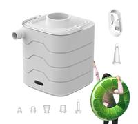 Lesunbak Pompe à air portable | Dégonfleur avec 6 buses | Pompe de gonflage à flotteur - pour camping, coussins en plein air, bateaux, bouée de natation, canapé, piscine