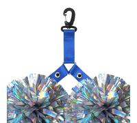 Lesunbak Porte-pompons de pom-pom girl | Étiquette d'équipe de pom-pom girl, avec bouton pour sac à dos, pour pom-pom girl, compétition, jeu, événement d'équipe, activités scolaires, danse