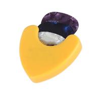 Lesunbak Support de médiator adhésif pour guitare, étui à clip | Outil de rangement double face pour guitare électrique, guitare acoustique, ukulélé, basse, banjo, couleur aléatoire, Refer to