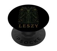 Leszy Slavic Woodland Spirit Green Man Forest Art païen PopSockets PopGrip Adhésif