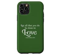 Let All That You Do Be Done in Love 1 Corinthians 16:14 Coque pour iPhone 11 Pro